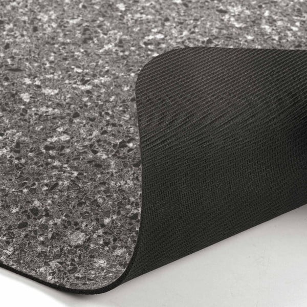 Antracitno siva kopalniška preproga 50x80 cm Granite – douceur d'intérieur-image-2