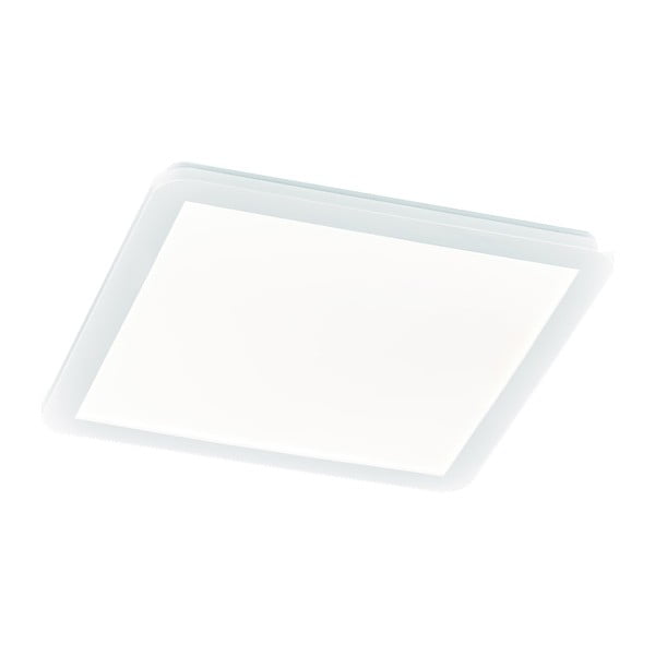 Bela kvadratna stropna LED svetilka Trio Camillus, 40 x 40 cm
