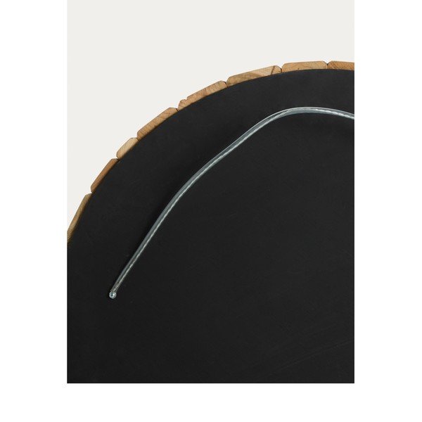 Stensko ogledalo z lesenim okvirjem ø 80 cm Eliptic – Kave Home-image-4