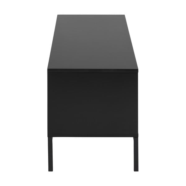 Črna TV omarica v jesenovem dekorju 140x45 cm Seaford – Actona-image-4