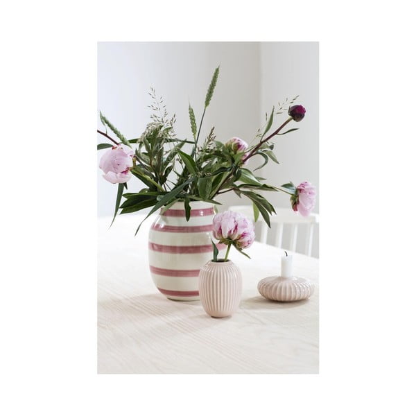 Svetlo rožnata keramična vaza Kähler Design Hammershoi, višina 10 cm-image-2