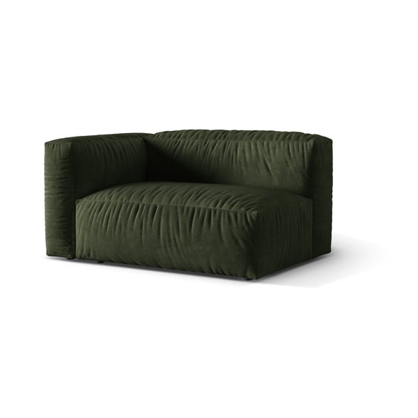 Zelen žameten modul za sedežno garnituro (levi kot) Martina – Micadoni -image-1