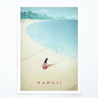 Plakat Travelposter Hawaii, 50 x 70 cm