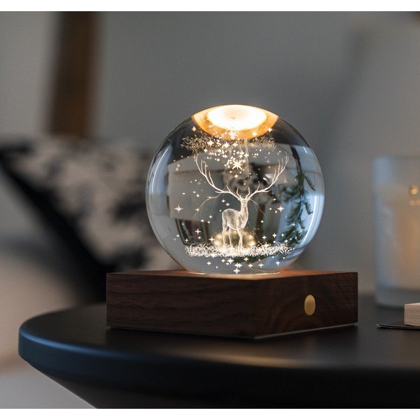 Temno rjava svetlobna dekoracija na USB Amber – Gingko-image-1