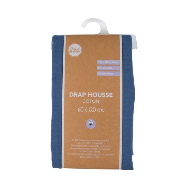 Napenjalna otroška rjuha za otroško posteljico iz muslina 60x120 cm – Bébé Douceur-image-4