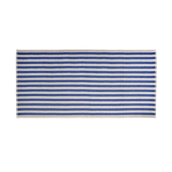 Modra/kremno bela frotirna brisača iz organskega bombaža 70x140 cm Arto – Blomus-image-3