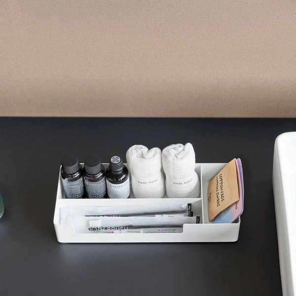 Bel kovinski kopalniški organizator Amenity – YAMAZAKI-image-1
