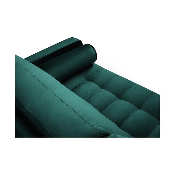 Petrolej zelena žametna zofa Milo Casa Santo, 219 cm-image-4