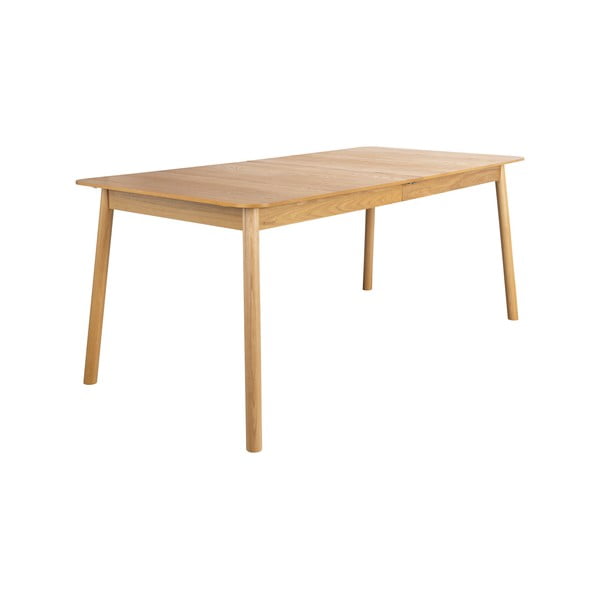 Raztegljiva jedilna miza z mizno ploščo v hrastovem dekorju 90x180 cm Glimps – Zuiver-image-3