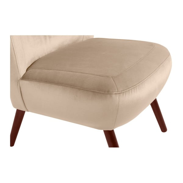 Bež fotelj Max Winzer Sari Velvet-image-4