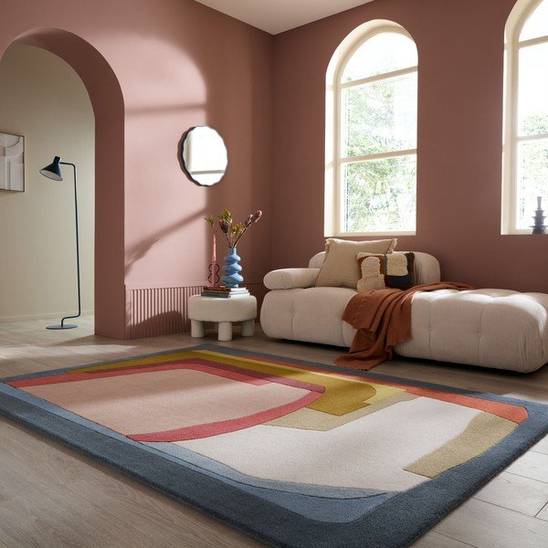 Ročno tkana volnena preproga 140x200 cm Elwin Wool – Flair Rugs-image-1