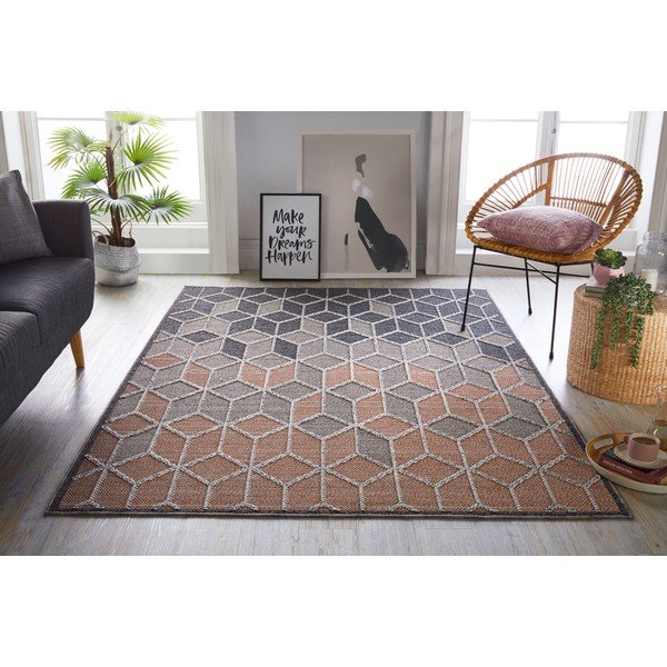 Sivo-roza preproga Flair Rugs Dartmouth, 160 x 230 cm-image-1