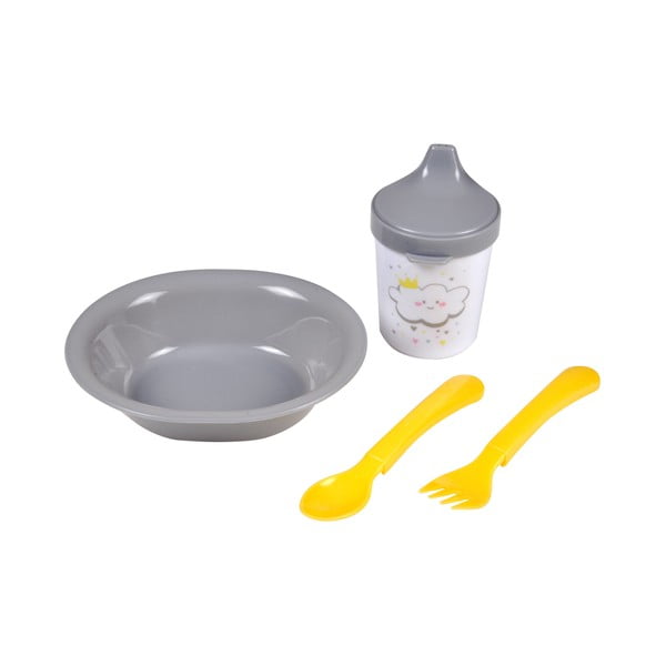 Plastičen otroški set posode 4 ks Cloud – Bébé Douceur