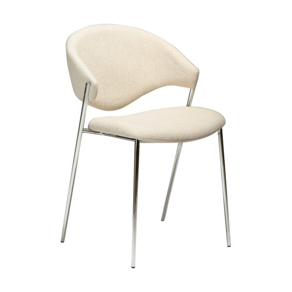 Kremno bel oblazinjen jedilni stol Zone – DAN-FORM Denmark