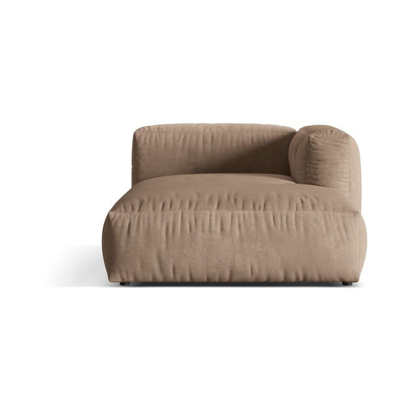 Svetlo rjav žameten modul za sedežno garnituro (desni kot) Martina – Micadoni