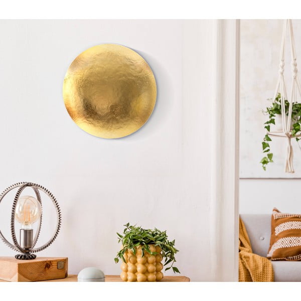 Stenska svetilka v zlati barvi Goldy Round – Mauro Ferretti-image-1