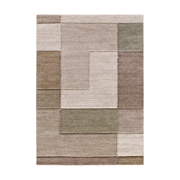 Kaki zelena/bež preproga 160x235 cm Teva – Universal