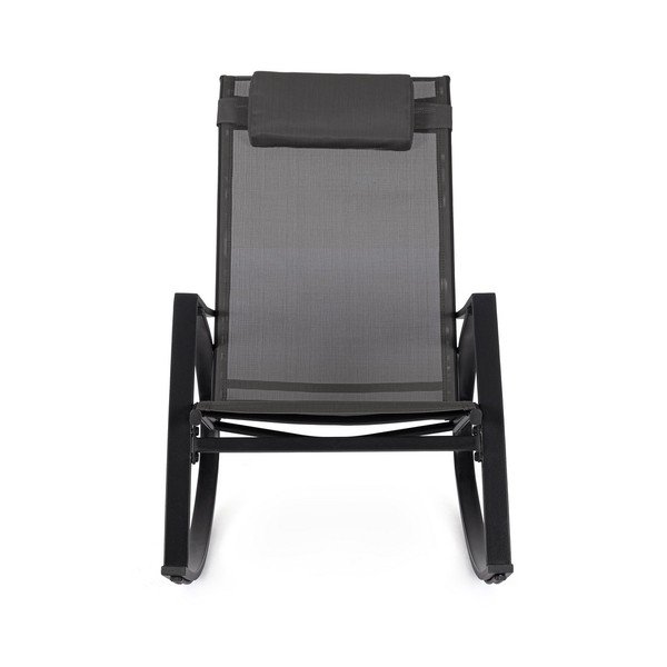 Antracitno siv kovinski vrtni fotelj Ercolano – Bizzotto-image-2