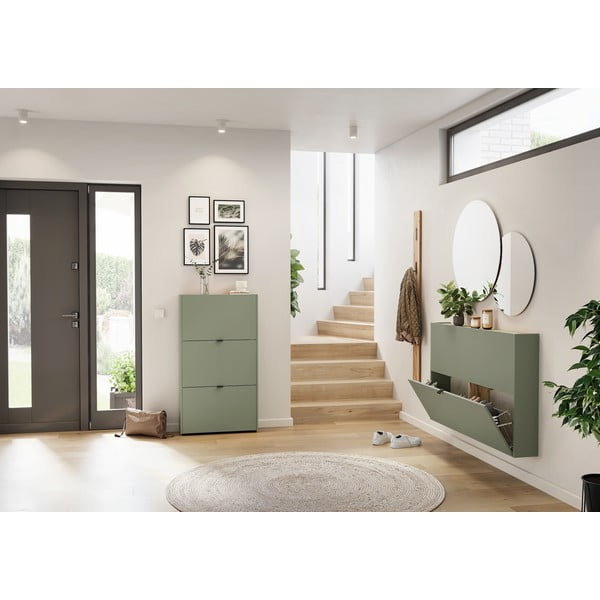 Sivorjava preklopna omarica za čevlje 71x127x22 cm Ameca – Germania-image-4