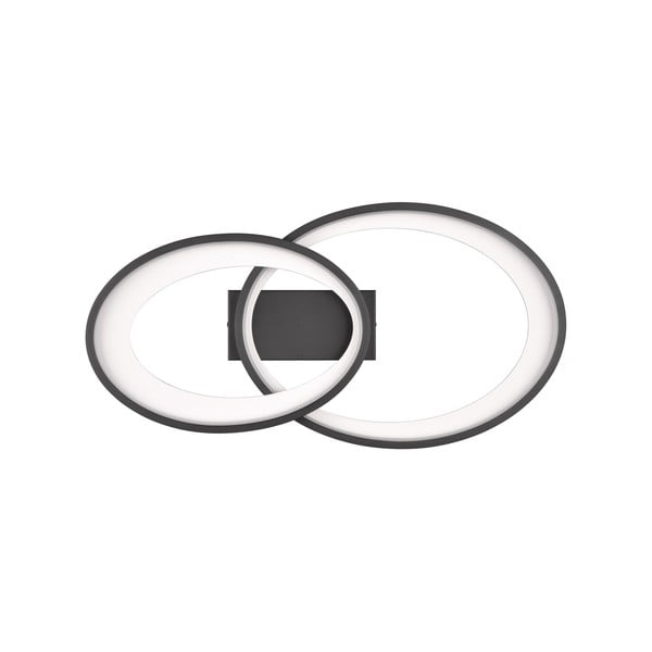 Črna/bela LED stropna svetilka 30x57 cm Malaga – Reality-image-3