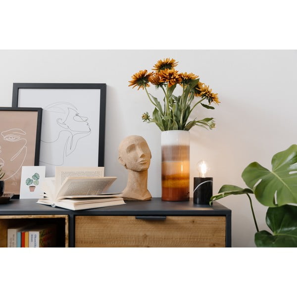 Bež-rjava keramična vaza Premier Housewares Sorrell, višina 30 cm-image-1