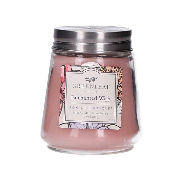 Sveča iz sojinega voska Greenleaf Wish, čas gorenja 30 - 40 ur