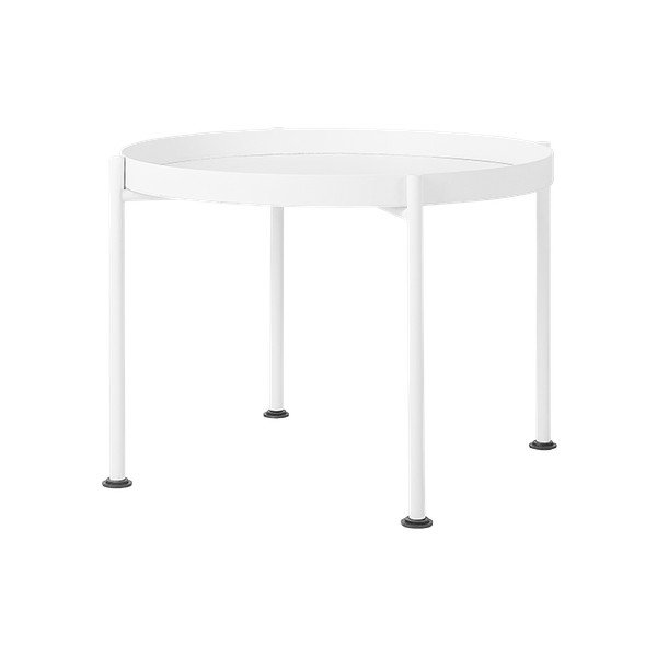 Bela dodatna mizica Custom Form Hanna, ⌀ 60 cm