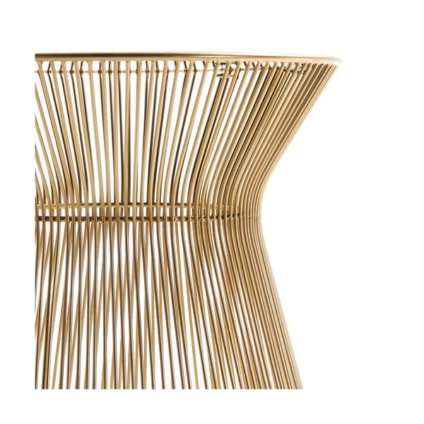 Okrogla stranska mizica s stekleno mizno ploščo ø 40 cm Jolene – Kave Home-image-3