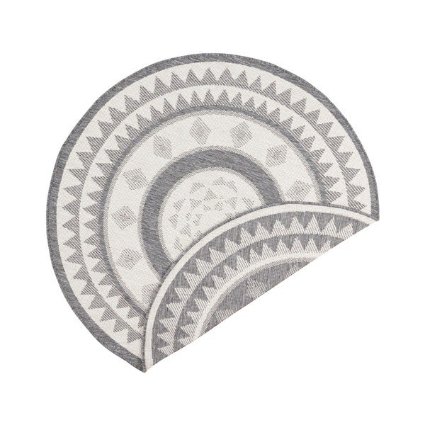 Siva in krem preproga za zunanjo uporabo NORTHRUGS Jamaica, ⌀ 140 cm-image-4
