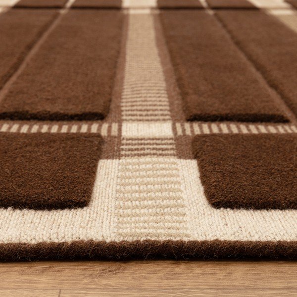Rjava/bež ročno tkana volnena preproga 200x290 cm – Asiatic Carpets-image-4