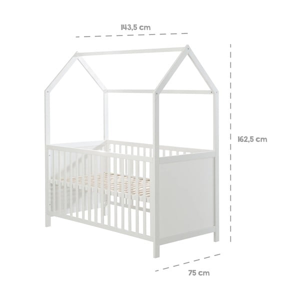Bela otroška posteljica 70x140 cm – Roba-image-4