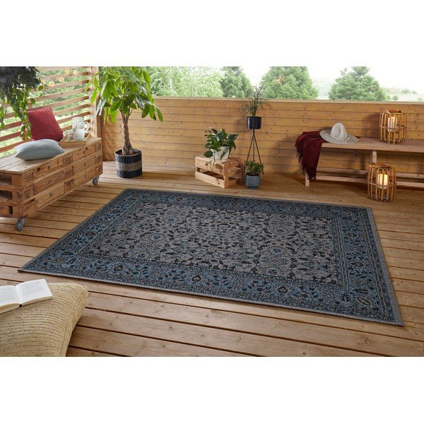 Temno modra zunanja preproga NORTHRUGS Konya, 200 x 290 cm-image-2