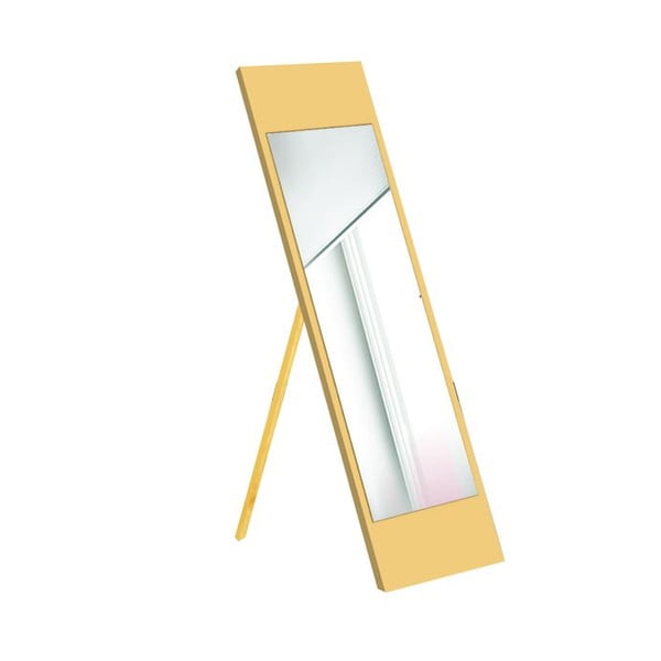 Stoječe ogledalo z rumenim okvirjem Oyo Concept, 35 x 140 cm