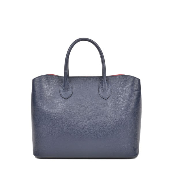 Temno modra usnjena torbica s 3 žepi Isabella Rhea
