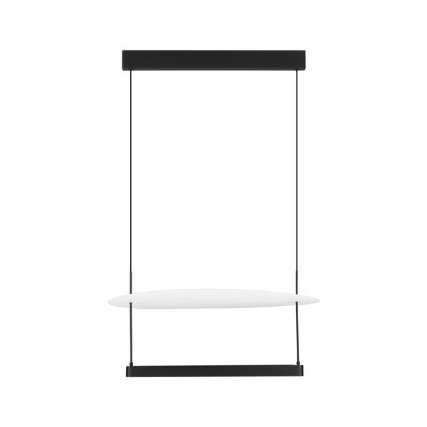 Bela/mat črna aluminijasta LED zatemnitvena viseča svetilka ø 60 cm Diona – Nova Luce