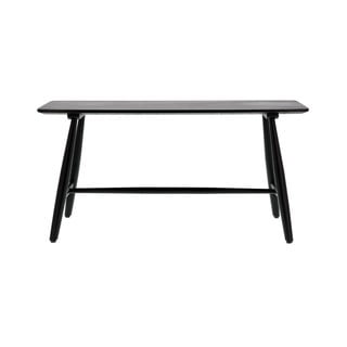 Konzolna mizica iz črnega hrasta 90x28 cm Bast - Villa Collection