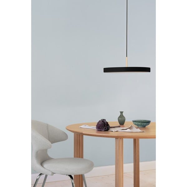 Črna LED zatemnitvena viseča svetilka s kovinskim senčnikom ø 43 cm Asteria Plus Medium – UMAGE-image-1