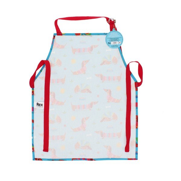 Bombažen otroški predpasnik Sunny Sausage Dog – Rex London-image-2