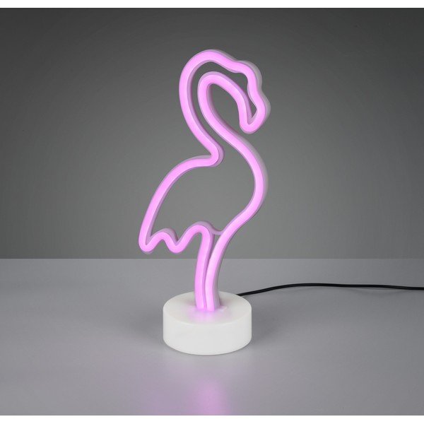 Bela namizna svetilka LED (višina 29 cm) Flamingo - Reality-image-1