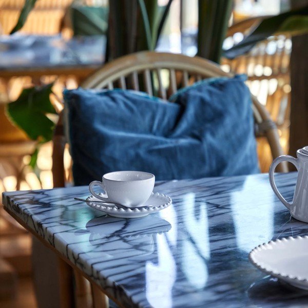 Bela keramična skodeliča s krožnikom Costa Nova Pearl, 250 ml-image-3