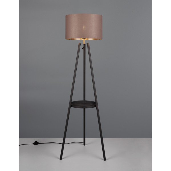 Črna stoječa svetilka s polico (višina 152 cm) Colette – Reality-image-1