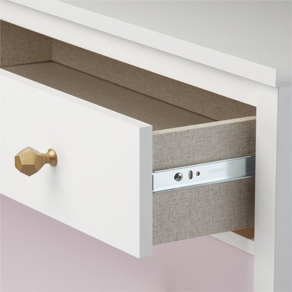 Rožnata otroška komoda s previjalnim pultom 136x90x49 cm Poppy – Støraa-image-1