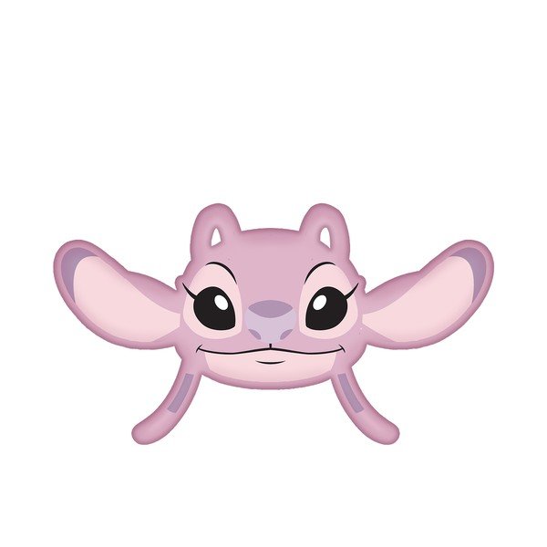 Otroška blazina iz flisa 41x32 cm Lilo and Stitch "Angel Pink" – Jerry Fabrics-image-3