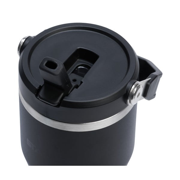 Črna termovka iz nerjavečega jekla 600 ml IceFlow™ Flip Straw 2.0 Tumbler Black – Stanley-image-2