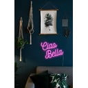 Roza stenska svetleča dekoracija Candy Shock Ciao Bella, 40 x 28,5 cm