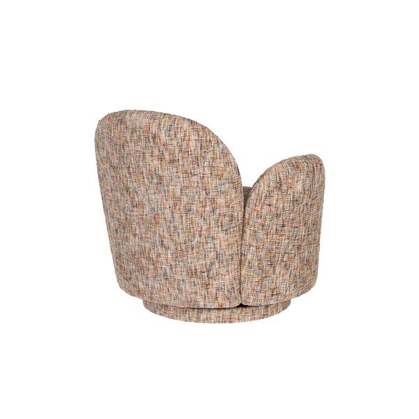 Bež vrtljiv fotelj iz šenilje Rose – Dutchbone-image-4