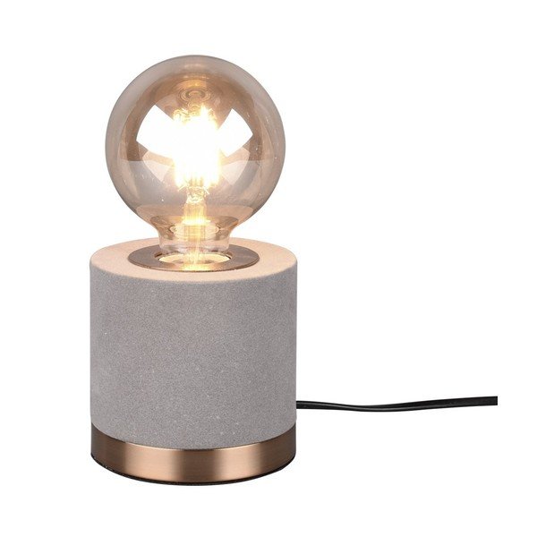 Siva žametna namizna svetilka (višina 11 cm) Judy – Reality-image-1