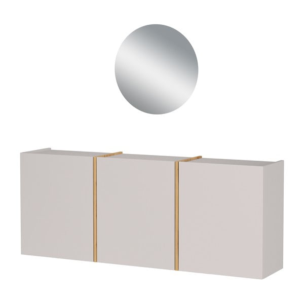 Kremno bel set za hodnik 138x200x27 cm Libbiano – Germania