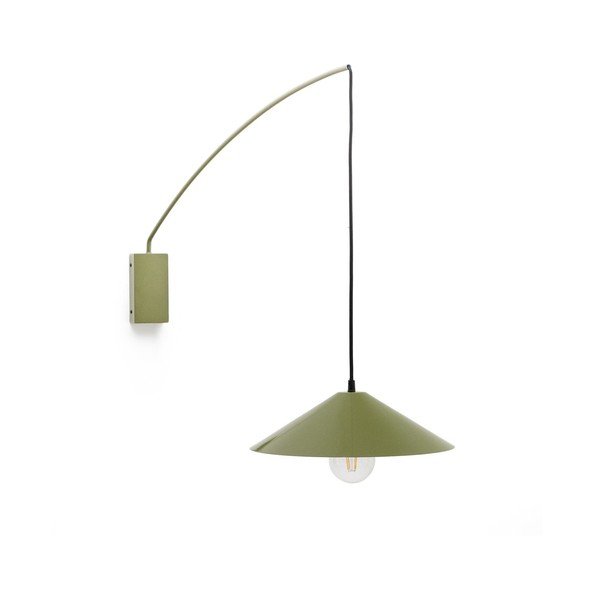 Zelena stenska svetilka ø 35 cm Kally – Kave Home
