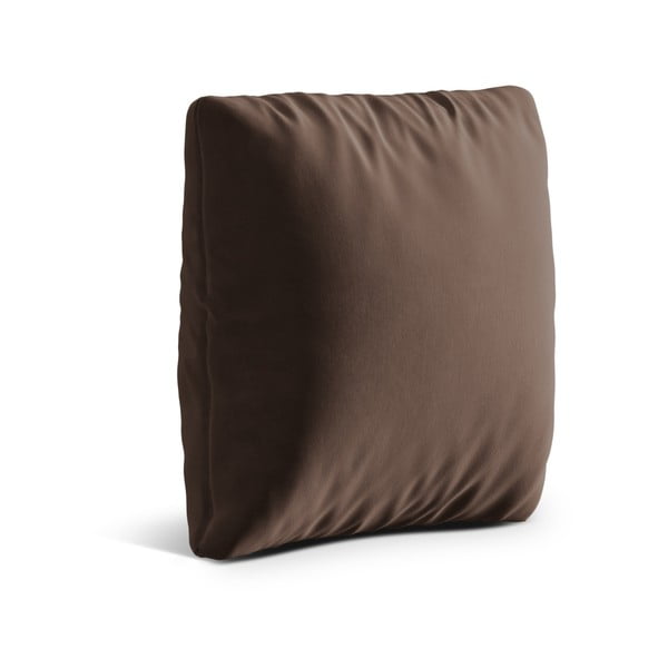 Rjava žametna okrasna blazina za sedežno garnituro Kemi – Cosmopolitan Design-image-1